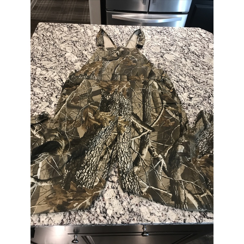 Remington Overalls Men's Camouflage L 44-42 Waist / 32"inseam Real Tree Hardwood